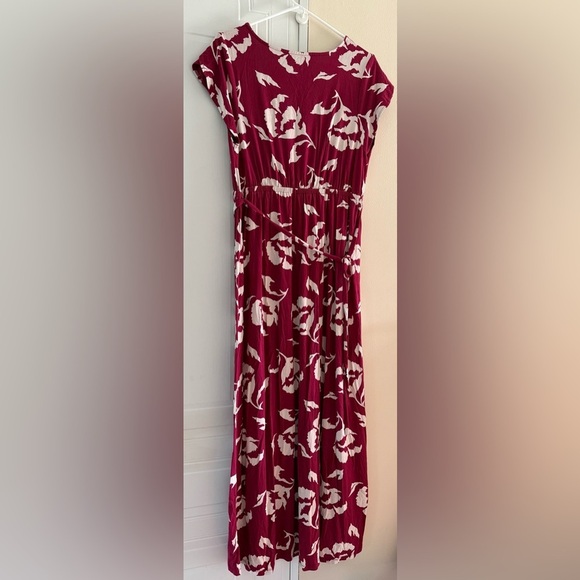 Isabel Maternity Floral Hawaiian High Low Dress Large - Picture 4 of 5